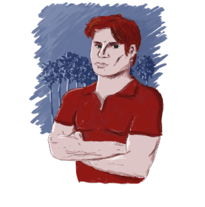 Illustration de l'histoire Trois pas vers John Jean du roman Le Diable était là.